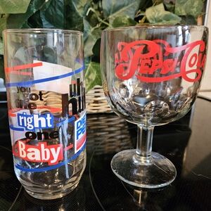 Diet Pepsi & Pepsi drinking glasses